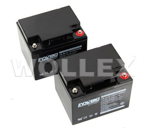12V 40Ah Akülü Tekerlekli Sandalye Deep Cycle Akü 2 Adet