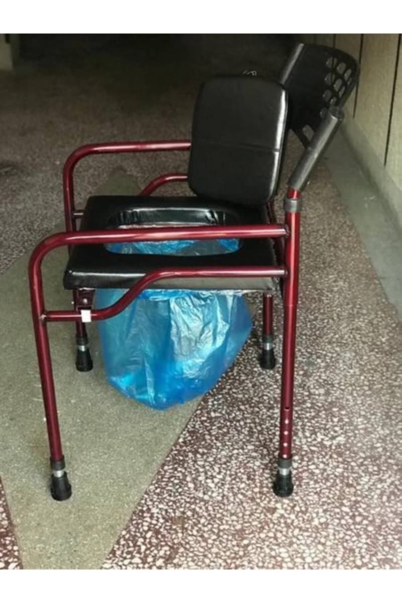 Klozetli katlanabilir tekerlekli sandalye (Model 1335)