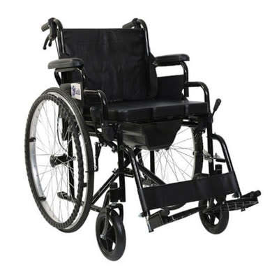 Klozetli katlanabilir tekerlekli sandalye (Model 5943)