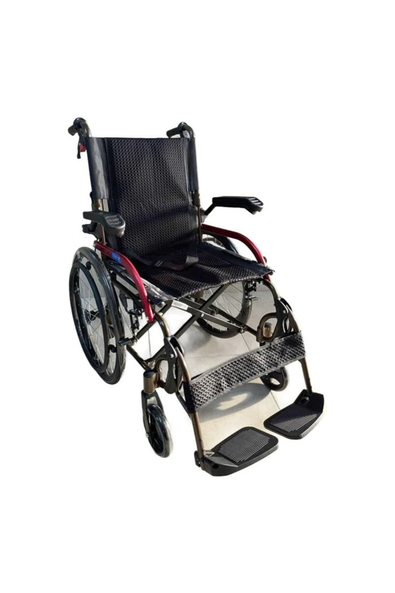 Jet Black Transfer Alüminyum Tekerlekli Sandalye GK863LAJ-20-46 Siyah