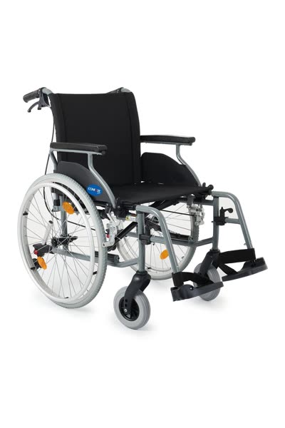 Hafif Alüminyum Tekerlekli Sandalye | Katlanır ve Refakatçi Frenli Model DM-317 50cm