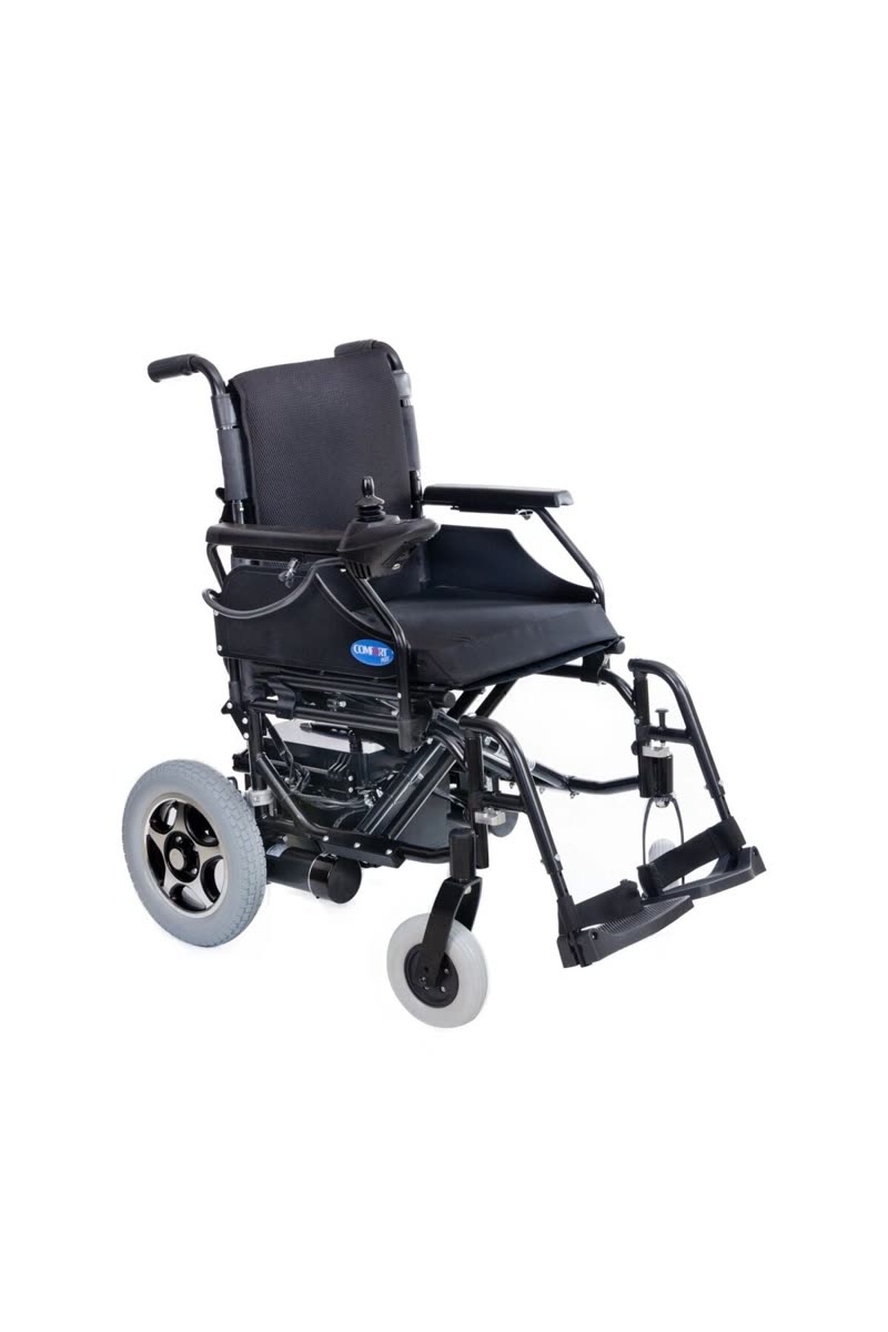 Akülü Sandalye Siyah | 340W Motor,Katlanır Çelik Şase,120kg Taşıma Kapasiteli Escape LX