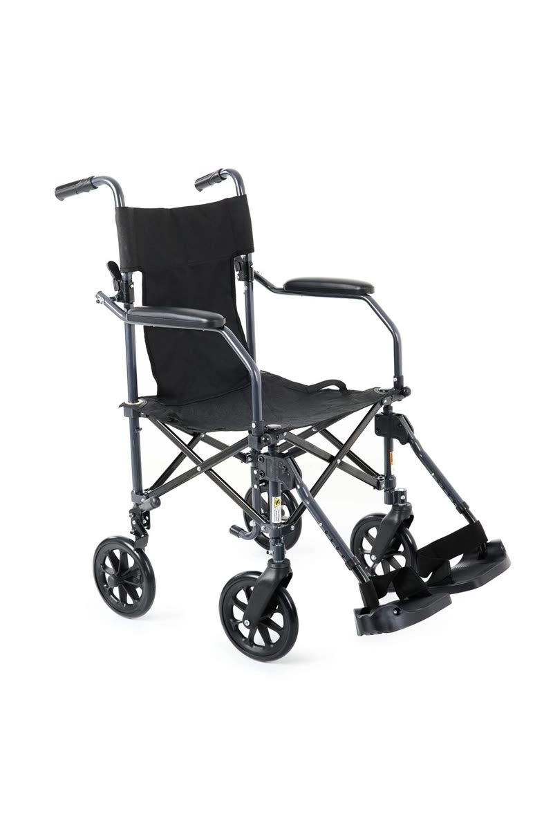 Transfer Portatif Tekerlekli Sandalye | Katlanabilir, Çantalı ve Hafif DM-304